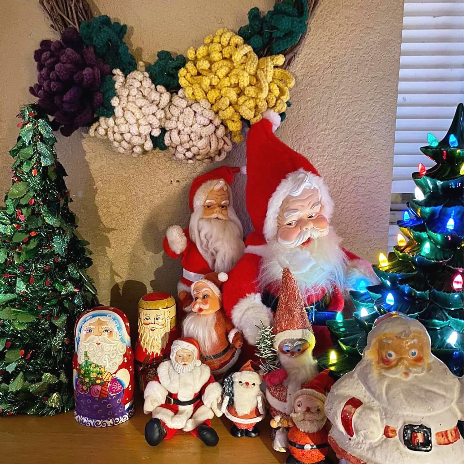 Ceramic Christmas Tree Replacement Lights Bulbs, Flame Shape Light up Artcraft Accessories for Ceramic Tree, Multicolor Medium Twist Light Ornaments, 120Pcs   3 Star